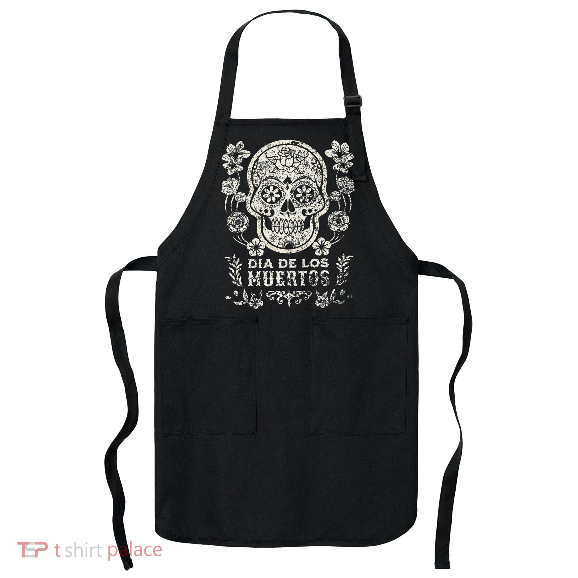 Dia De Los Muertos Mexico Sugar Skull Apron