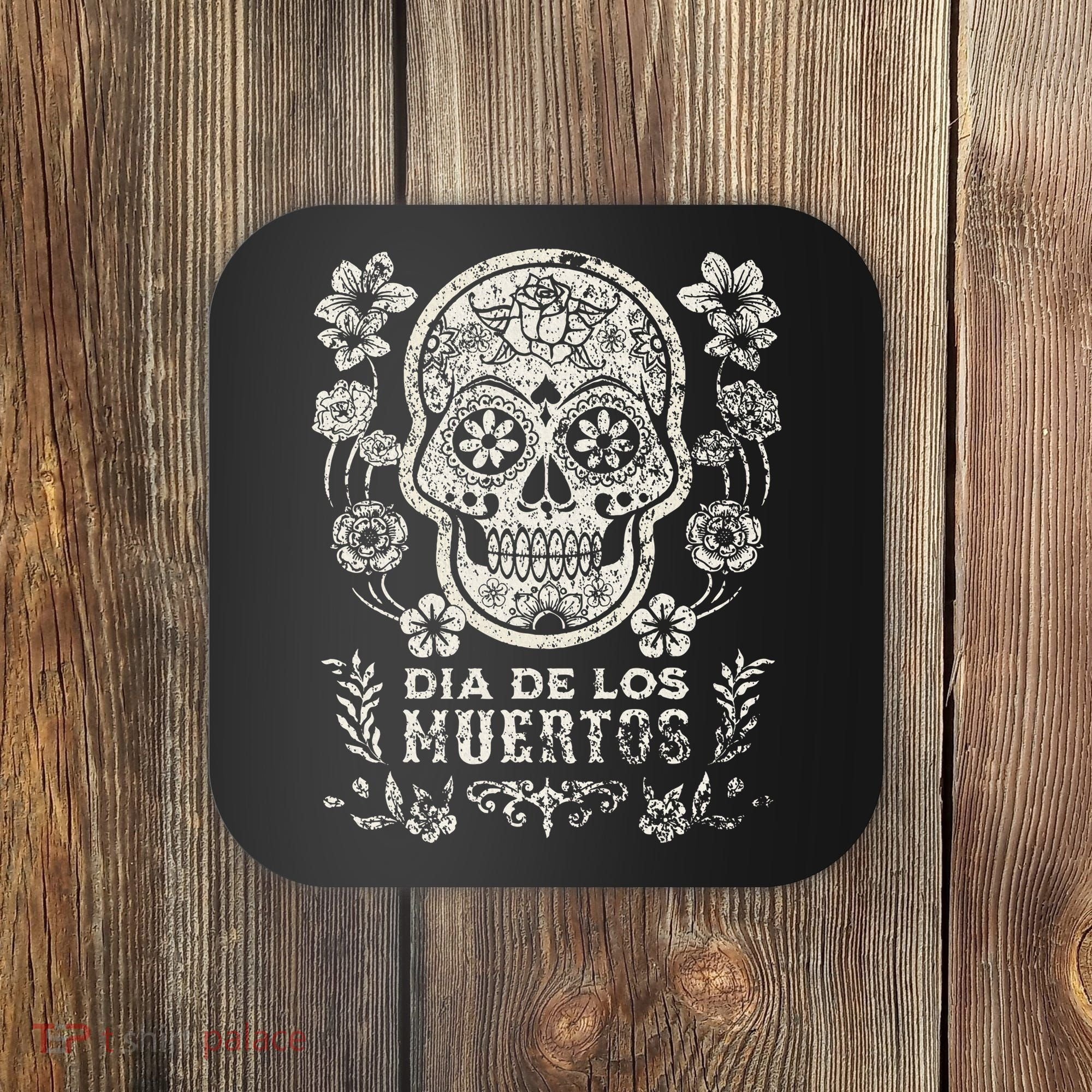 Dia De Los Muertos Mexico Sugar Skull Coaster