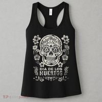 Dia De Los Muertos Mexico Sugar Skull Women's Tank Top thumb 3