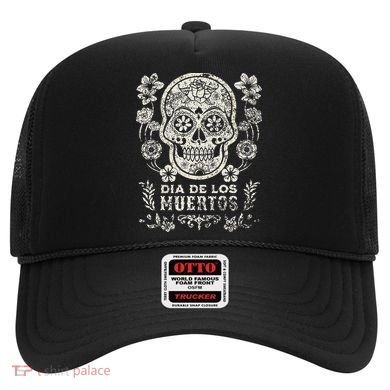 Dia De Los Muertos Mexico Sugar Skull Hat