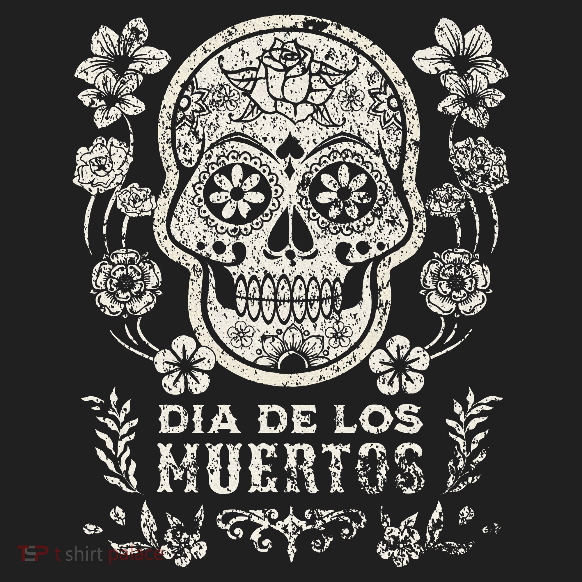 Dia De Los Muertos Mexico Sugar Skull Golf Towel