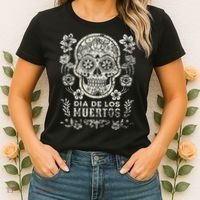 Dia De Los Muertos Mexico Sugar Skull Women's T-Shirt thumb 2