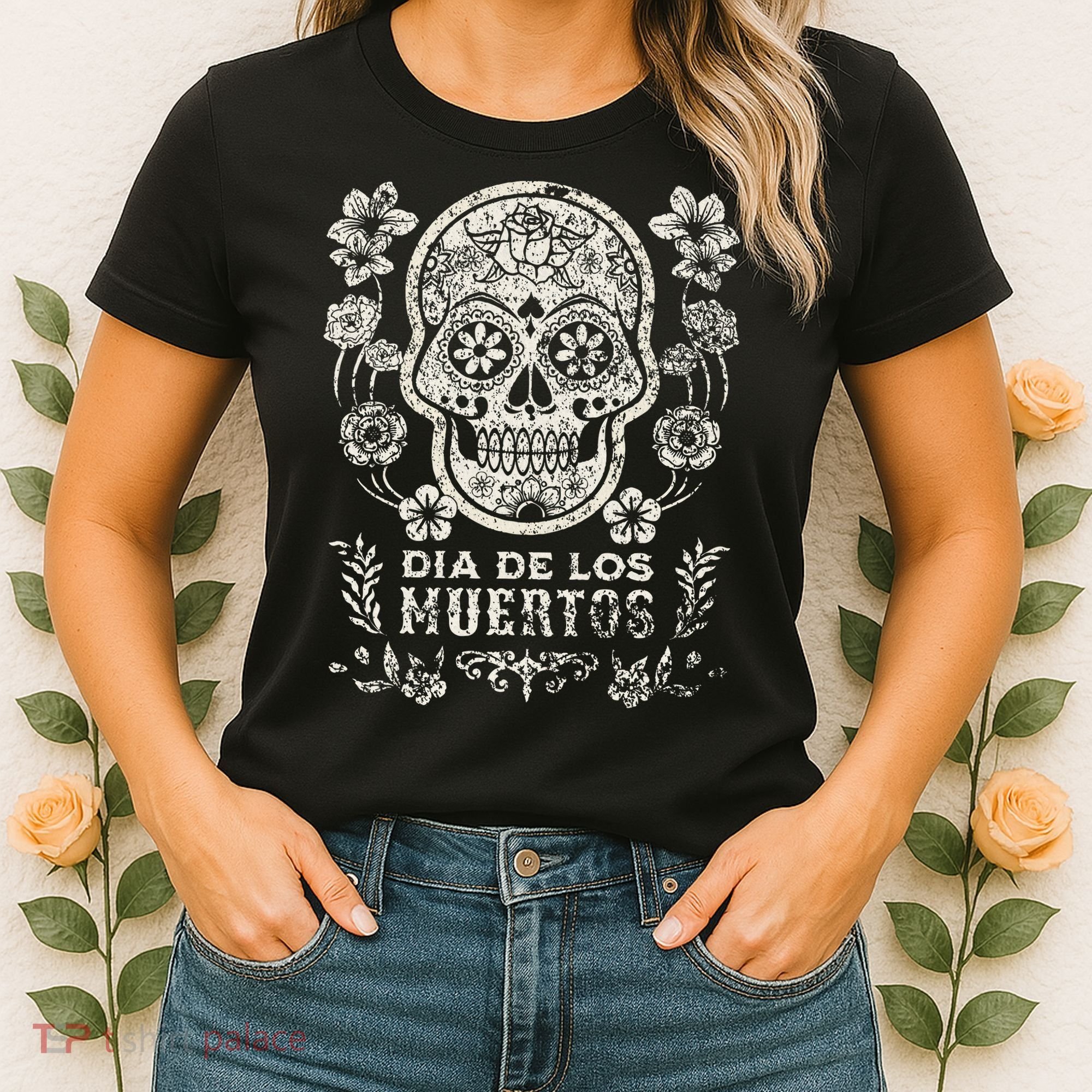 Dia De Los Muertos Mexico Sugar Skull Women's T-Shirt