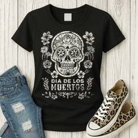 Dia De Los Muertos Mexico Sugar Skull Women's T-Shirt thumb 3