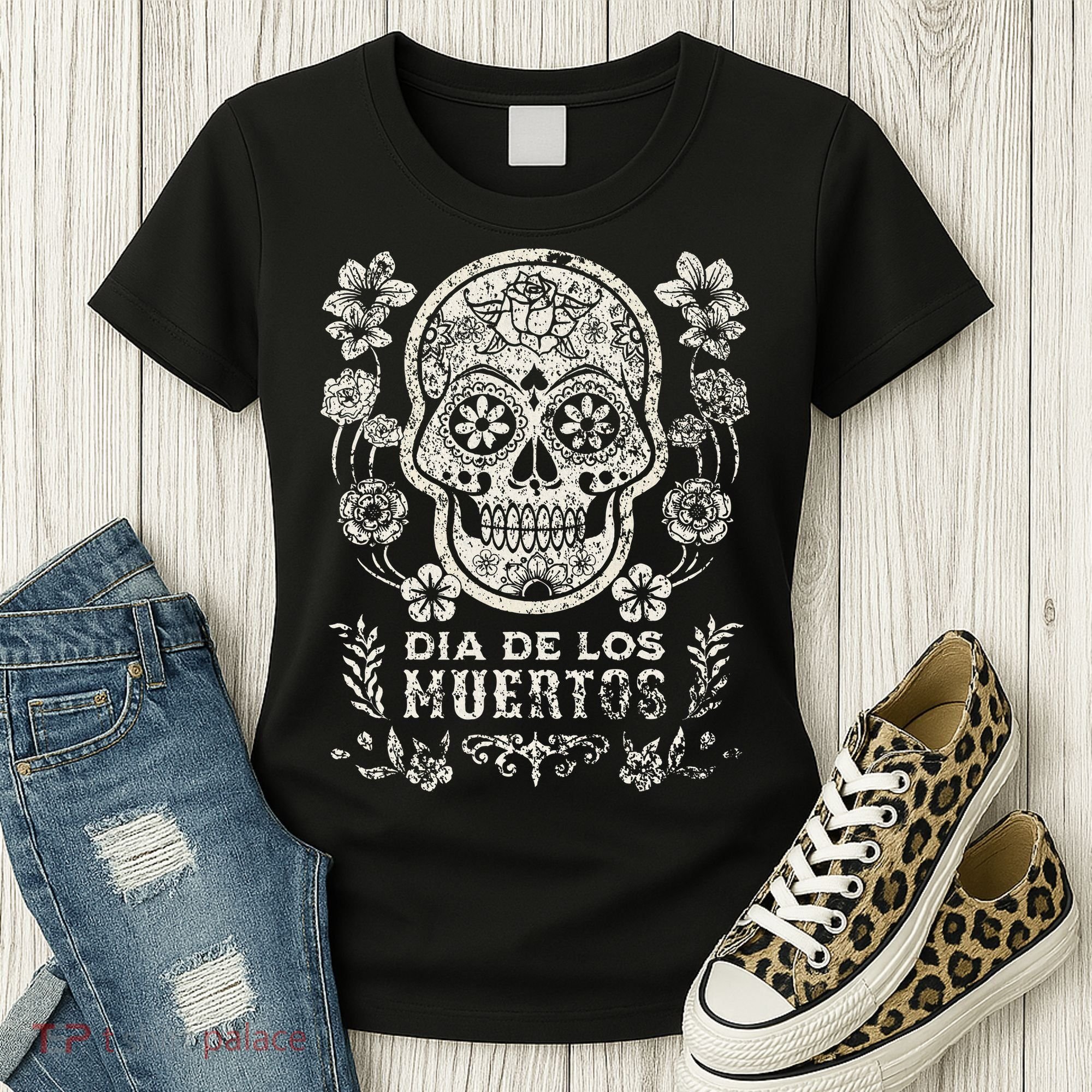 Dia De Los Muertos Mexico Sugar Skull Women's T-Shirt