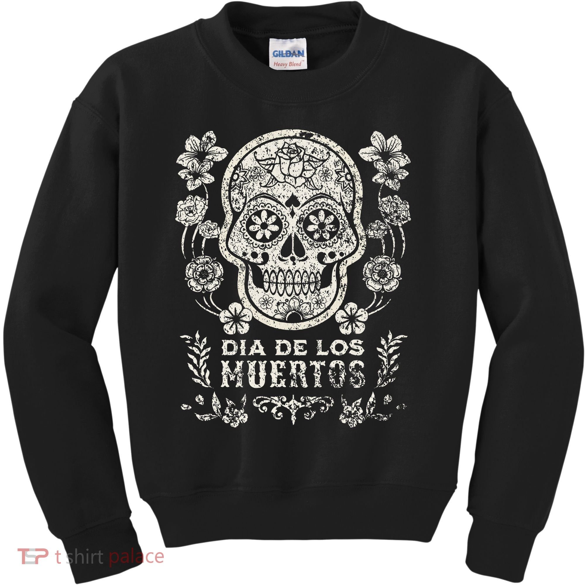 Dia De Los Muertos Mexico Sugar Skull Kids Sweatshirt