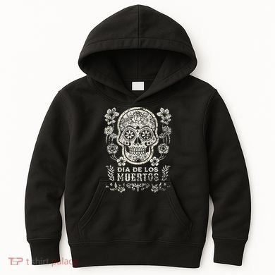 Dia De Los Muertos Mexico Sugar Skull Kids Hoodie