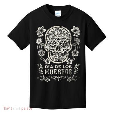 Dia De Los Muertos Mexico Sugar Skull Kids T-Shirt