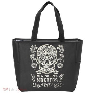 Dia De Los Muertos Mexico Sugar Skull Tote Bag
