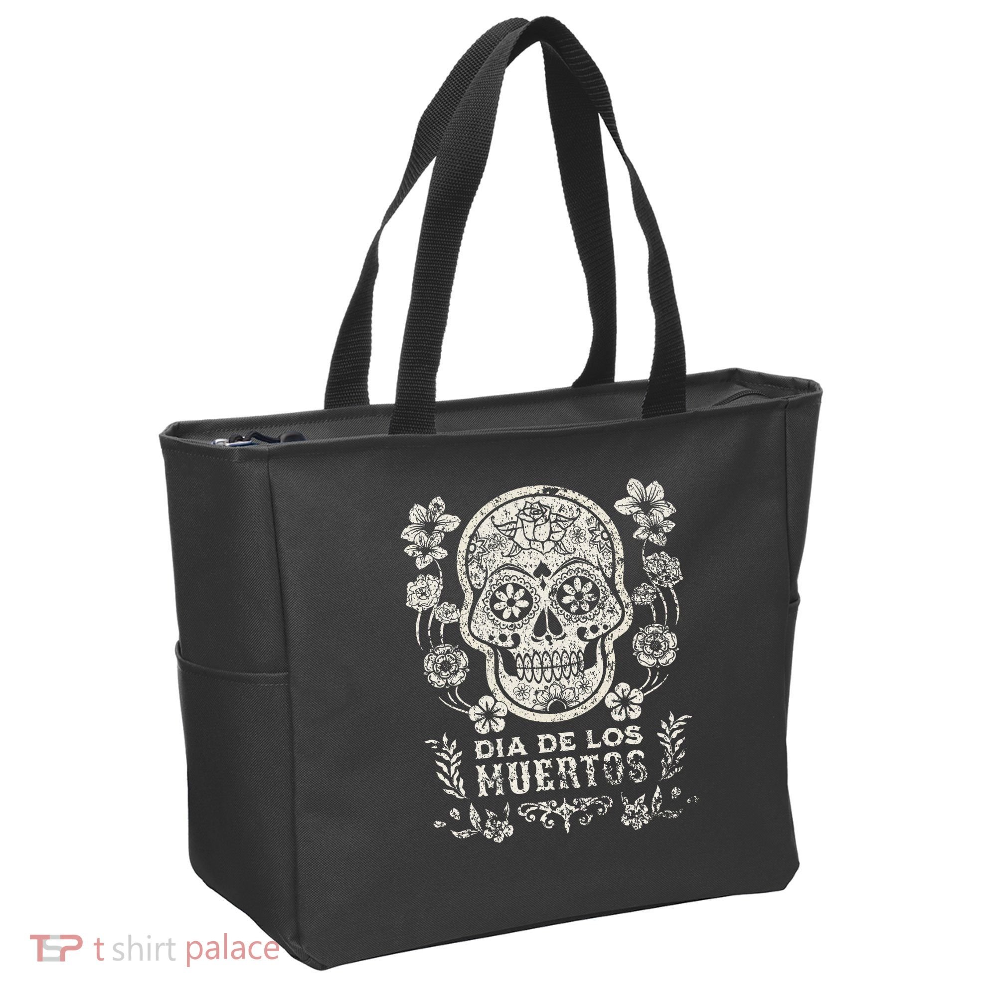 Dia De Los Muertos Mexico Sugar Skull Tote Bag
