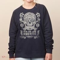 Dia De Los Muertos Mexico Sugar Skull Women's Sweatshirt thumb 0