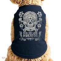 Dia De Los Muertos Mexico Sugar Skull Doggie Tank thumb 0