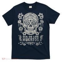 Dia De Los Muertos Mexico Sugar Skull T-Shirt thumb 0