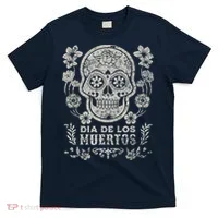 Dia De Los Muertos Mexico Sugar Skull T-Shirt thumb 0