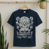 Dia De Los Muertos Mexico Sugar Skull T-Shirt thumb 2