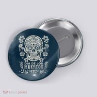 Dia De Los Muertos Mexico Sugar Skull Button thumb 0