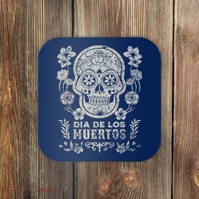 Dia De Los Muertos Mexico Sugar Skull Coaster