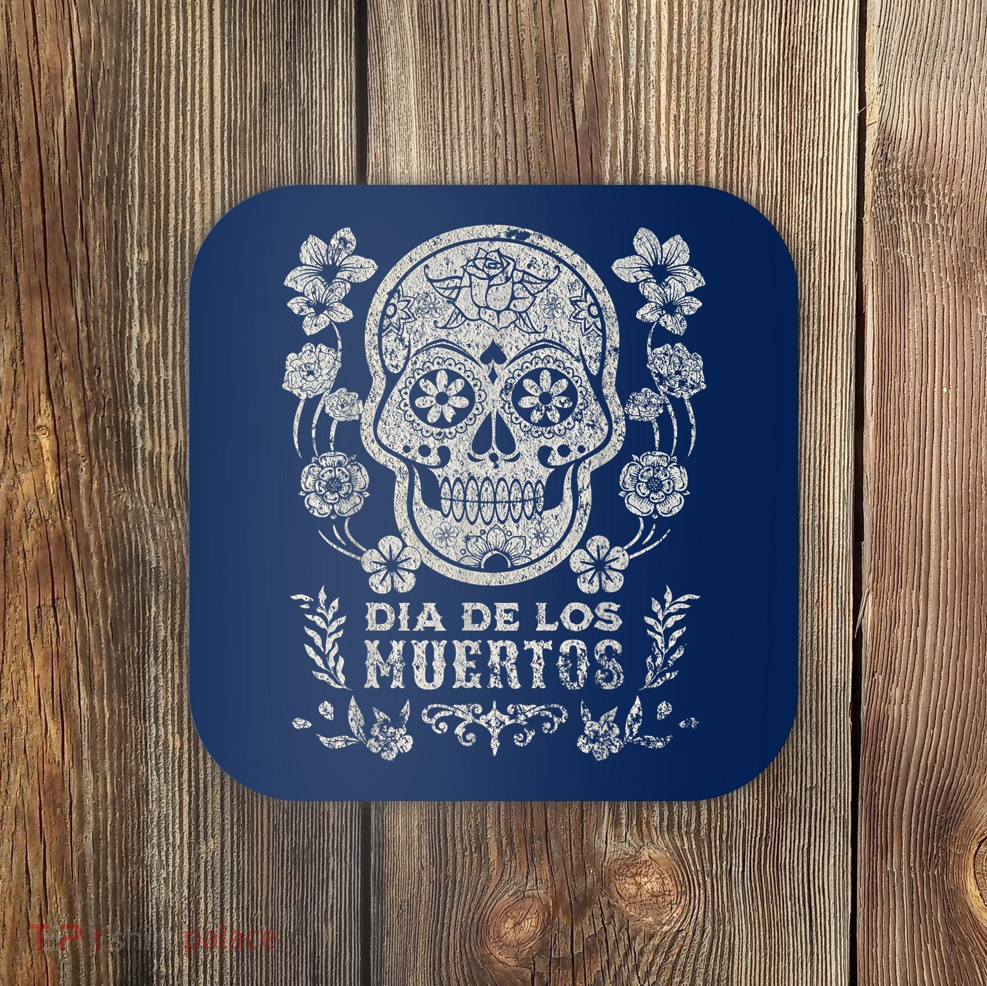Dia De Los Muertos Mexico Sugar Skull Coaster
