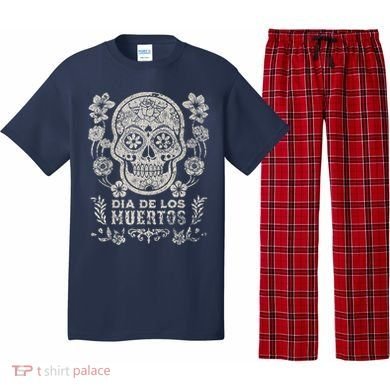 Dia De Los Muertos Mexico Sugar Skull Pajama Set