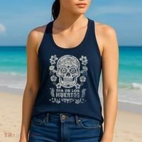 Dia De Los Muertos Mexico Sugar Skull Women's Tank Top thumb 2