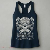 Dia De Los Muertos Mexico Sugar Skull Women's Tank Top thumb 3