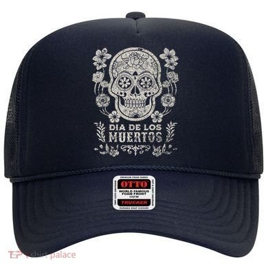 Dia De Los Muertos Mexico Sugar Skull Hat