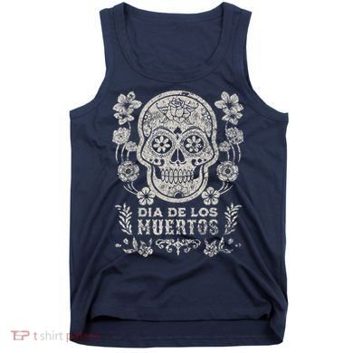 Dia De Los Muertos Mexico Sugar Skull Tank Top