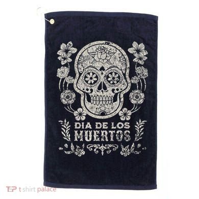 Dia De Los Muertos Mexico Sugar Skull Golf Towel