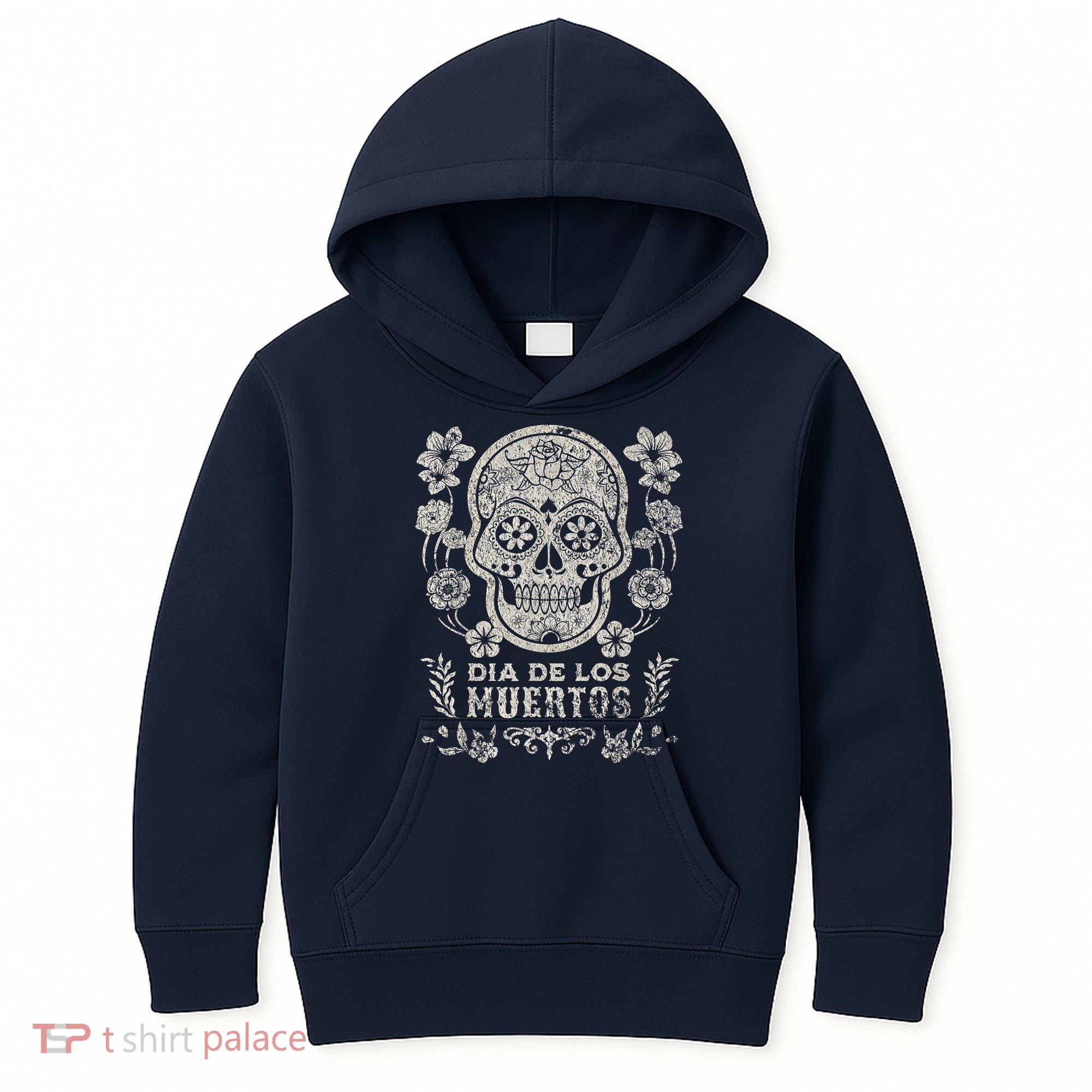 Dia De Los Muertos Mexico Sugar Skull Kids Hoodie