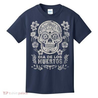 Dia De Los Muertos Mexico Sugar Skull Kids T-Shirt