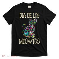 Dia De Los Meowtos Cat Muertos Day Of The Dead Cat T-Shirt thumb 0