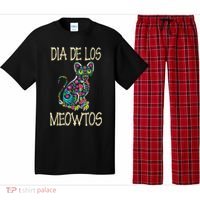 Dia De Los Meowtos Cat Muertos Day Of The Dead Cat Pajama Set thumb 0