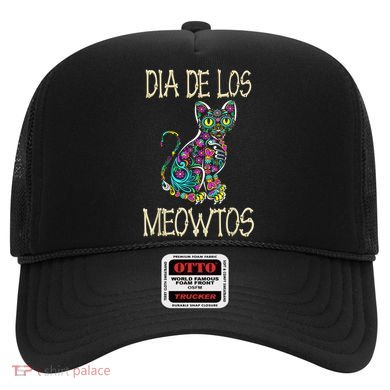 Dia De Los Meowtos Cat Muertos Day Of The Dead Cat Hat