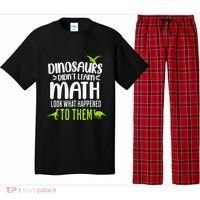 Dinosaurs DidnT Learn Math Look What Dinosaur Math Joke Pajama Set thumb 0