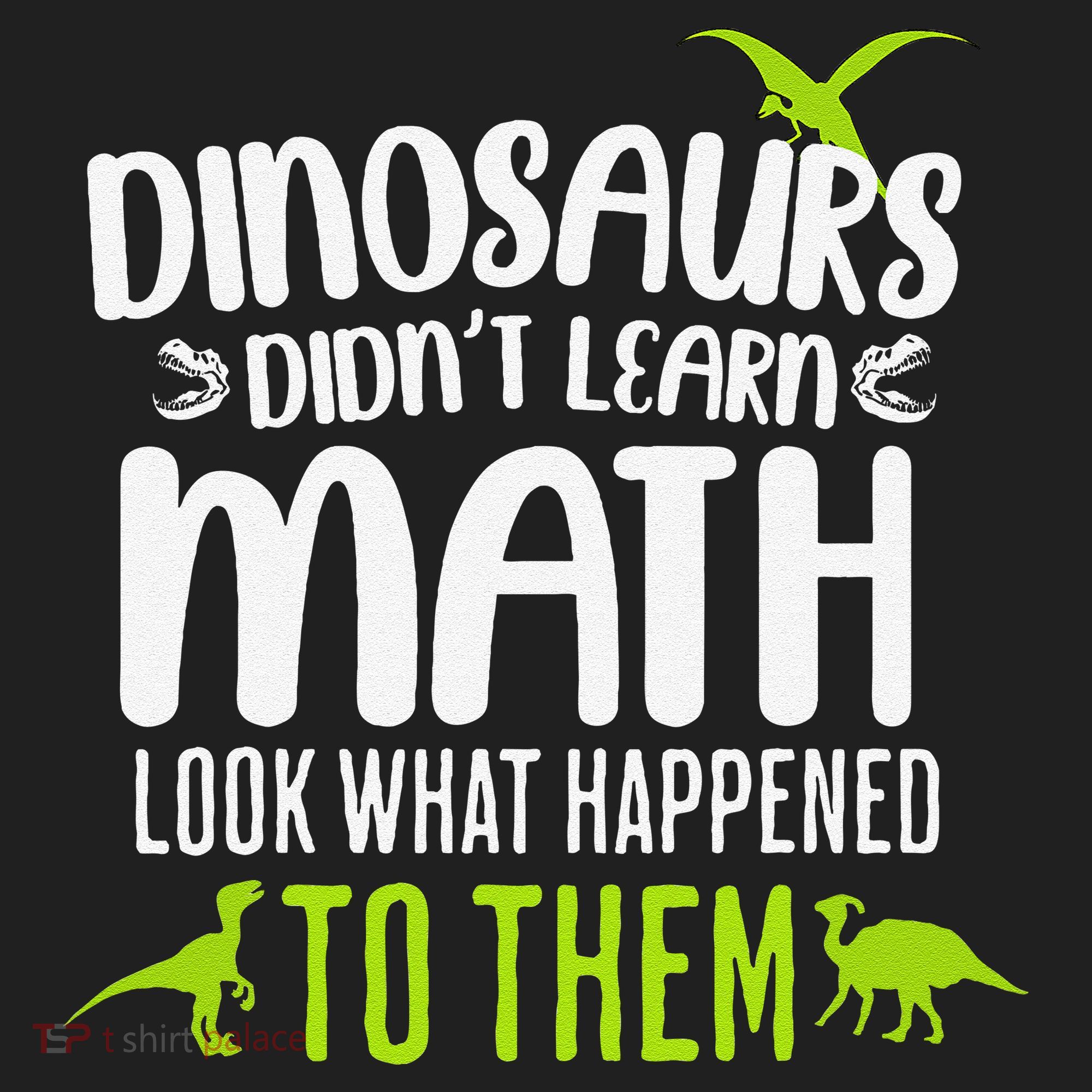 Dinosaurs DidnT Learn Math Look What Dinosaur Math Joke Tumbler