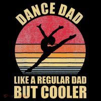 Dance Dad Like A Regular Dad But Cooler Daddy. Funny Da Coaster thumb 2