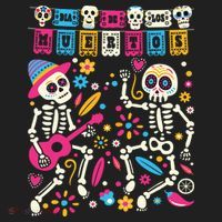 Dia De Los Muertos Day Of The Dead Mexican Skeleton Dancing Tumbler thumb 3