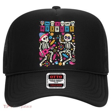 Dia De Los Muertos Day Of The Dead Mexican Skeleton Dancing Hat