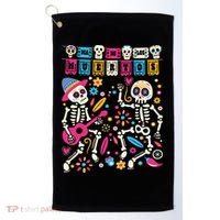 Dia De Los Muertos Day Of The Dead Mexican Skeleton Dancing Golf Towel thumb 0