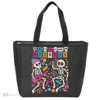 Dia De Los Muertos Day Of The Dead Mexican Skeleton Dancing Tote Bag thumb 0
