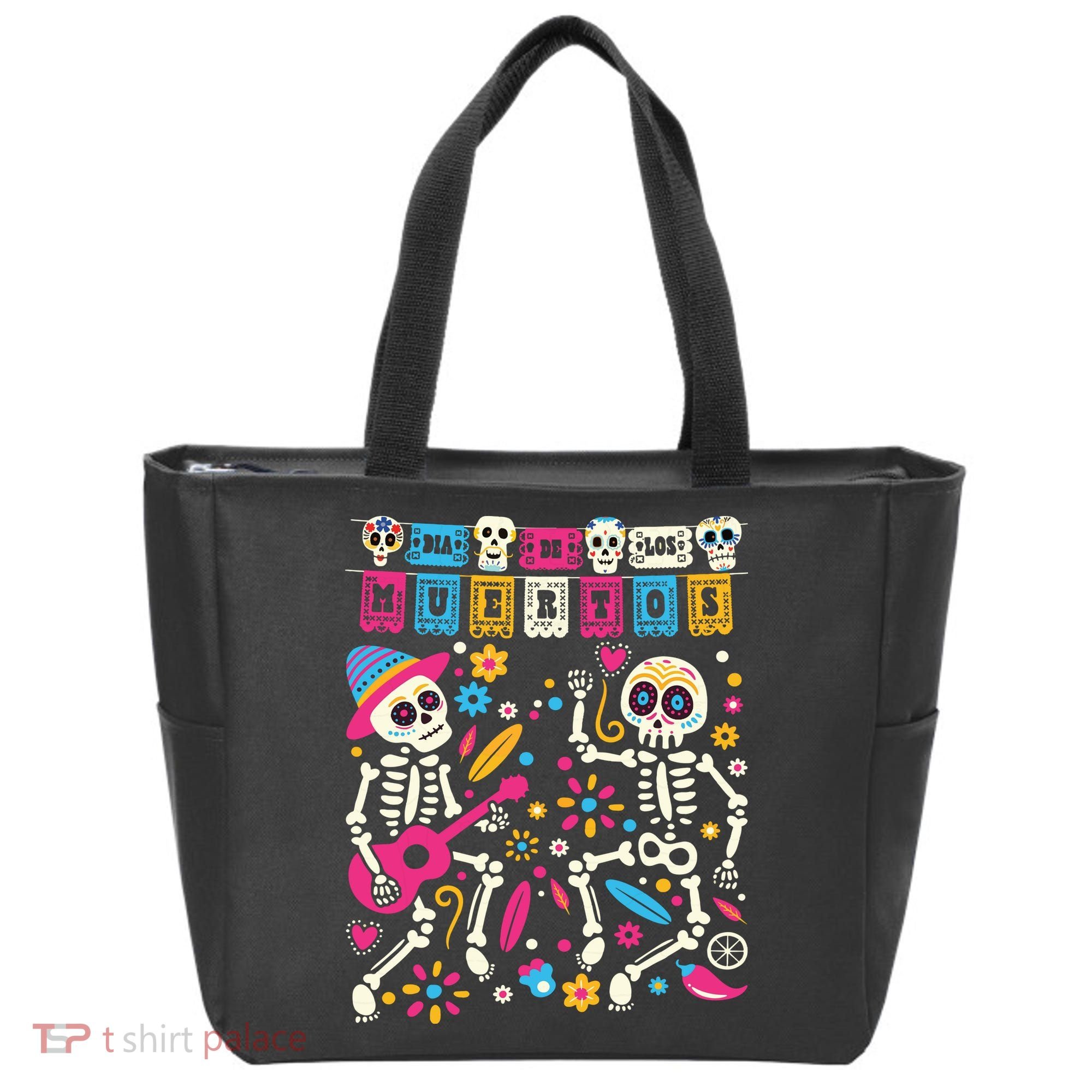Dia De Los Muertos Day Of The Dead Mexican Skeleton Dancing Tote Bag