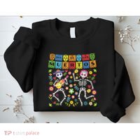 Dia De Los Muertos Day Of The Dead Skull Costume Halloween Sweatshirt thumb 2