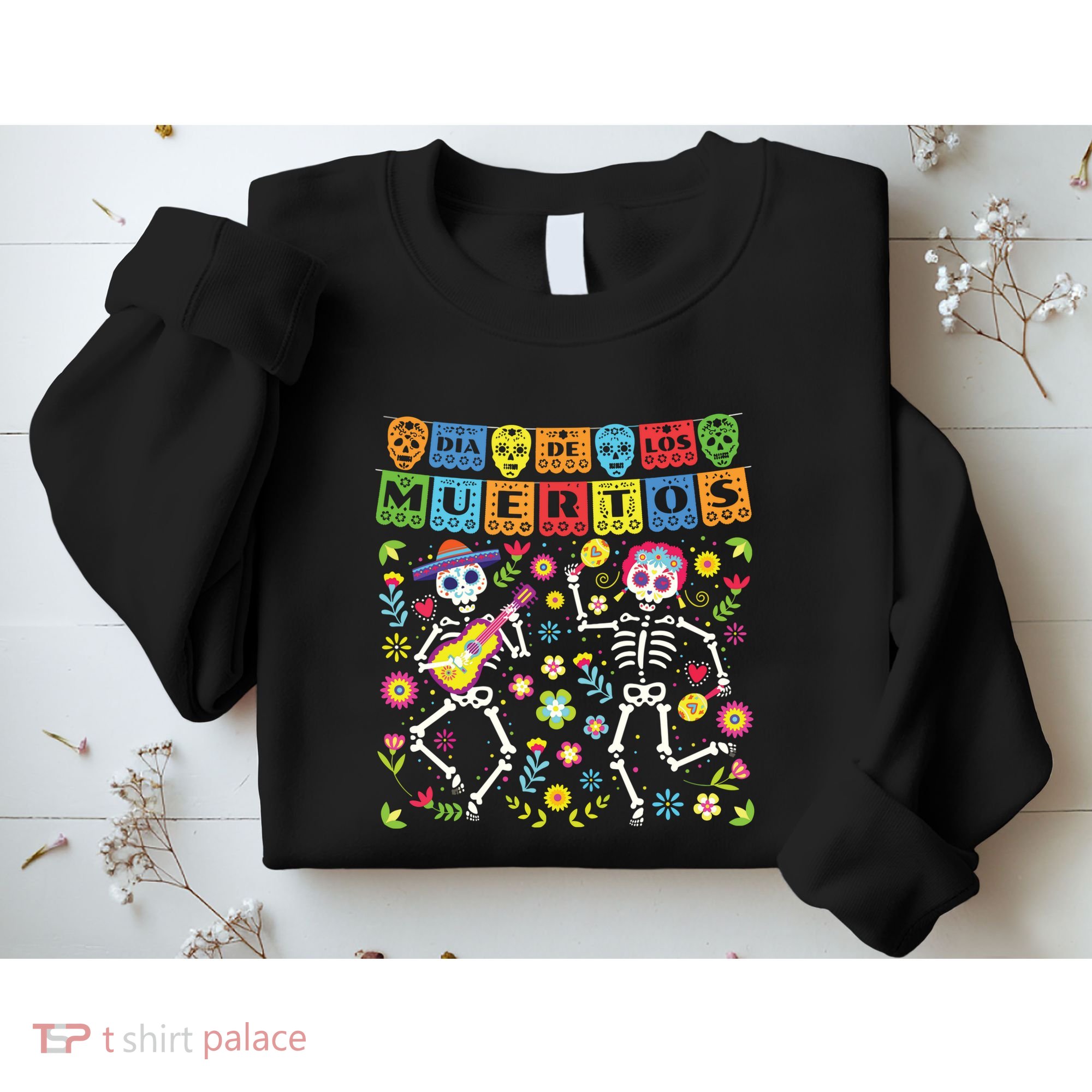 Dia De Los Muertos Day Of The Dead Skull Costume Halloween Sweatshirt