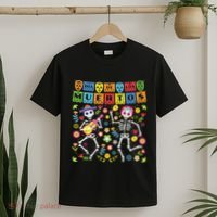 Dia De Los Muertos Day Of The Dead Skull Costume Halloween T-Shirt thumb 2
