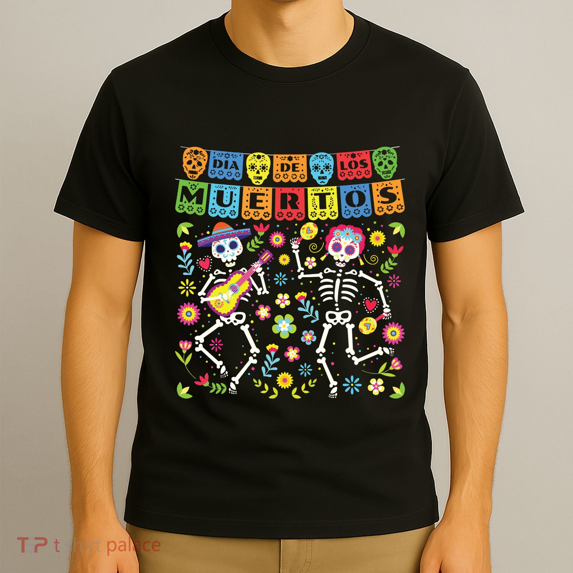 Dia De Los Muertos Day Of The Dead Skull Costume Halloween T-Shirt