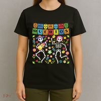 Dia De Los Muertos Day Of The Dead Skull Costume Halloween T-Shirt thumb 4
