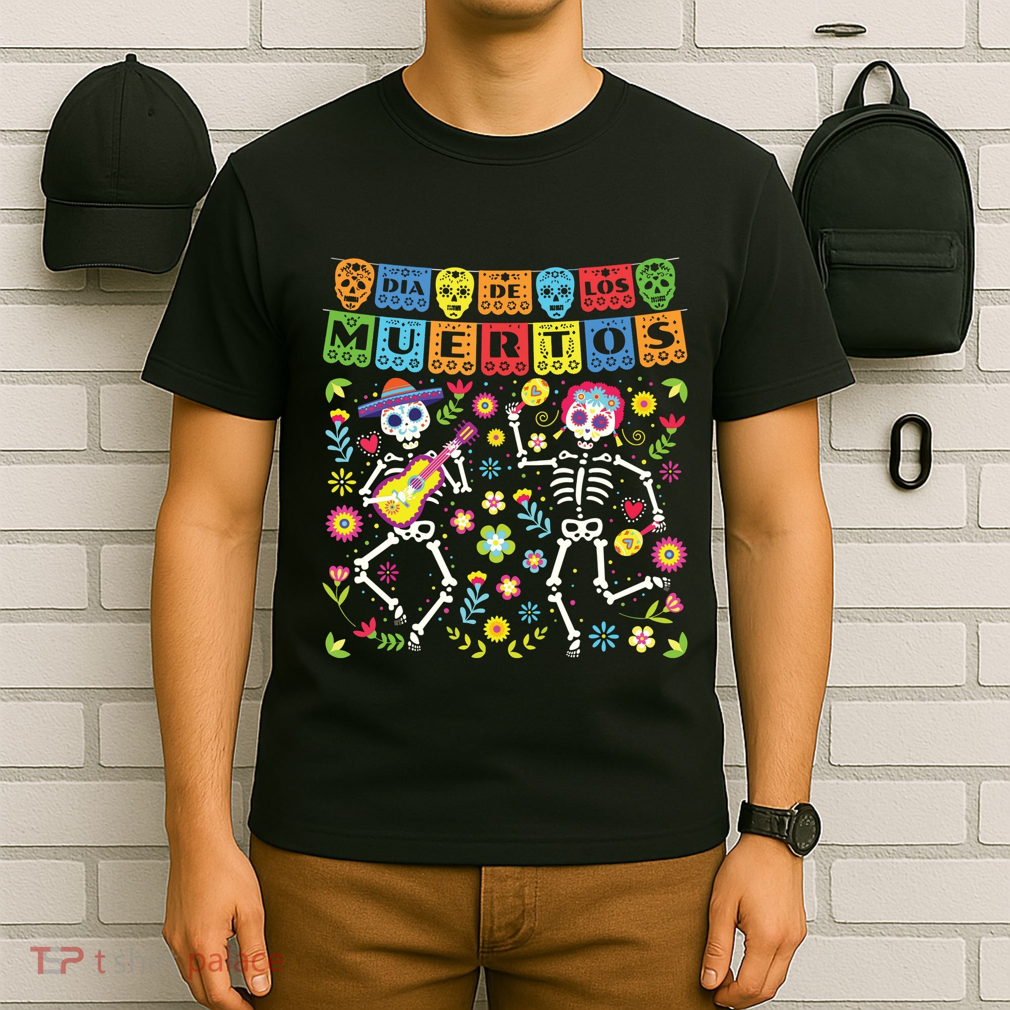 Dia De Los Muertos Day Of The Dead Skull Costume Halloween T-Shirt