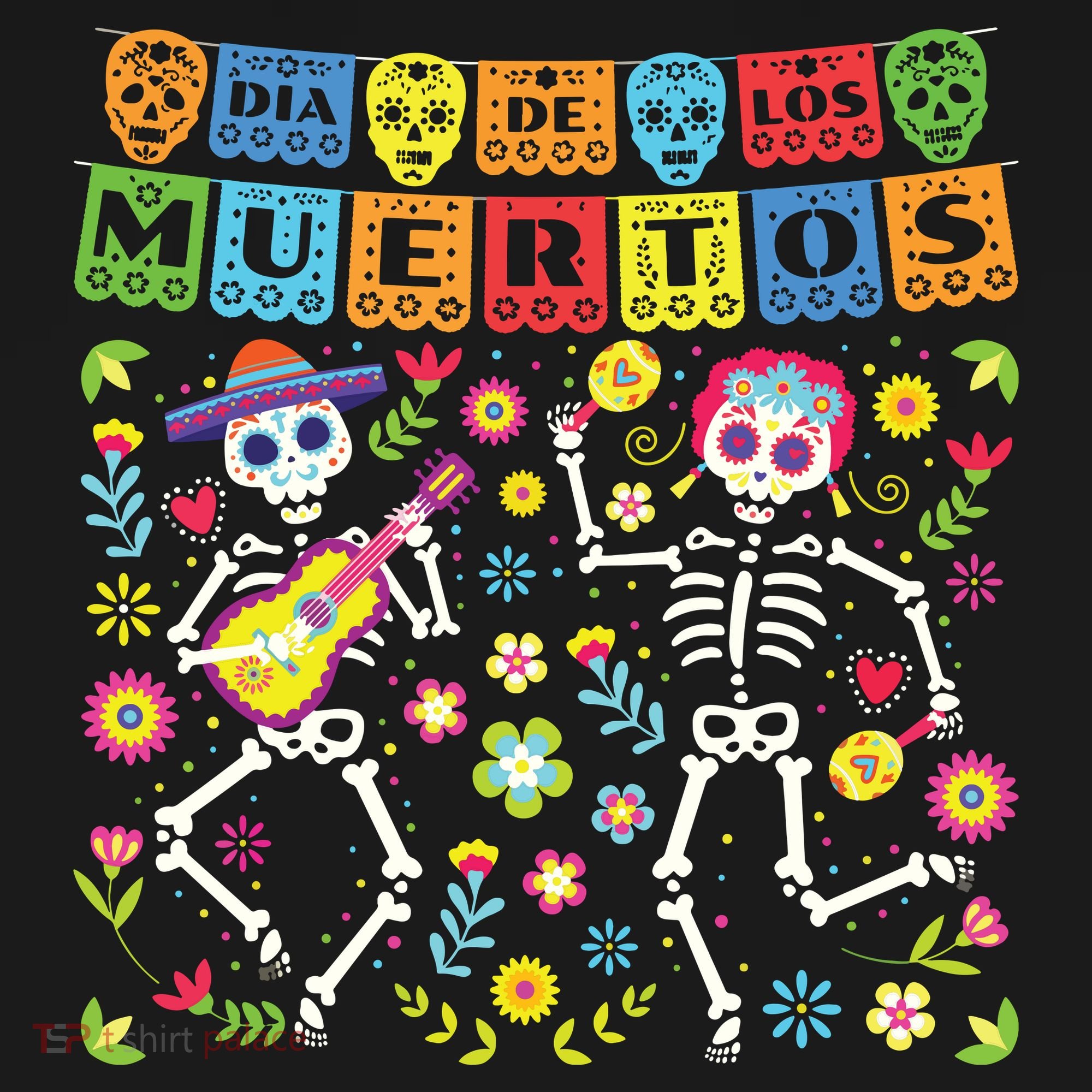 Dia De Los Muertos Day Of The Dead Skull Costume Halloween T-Shirt