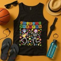 Dia De Los Muertos Day Of The Dead Skull Costume Halloween Tank Top thumb 4