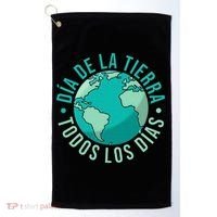 Día De La Tierra Todos Los Días Spanish Earth Day Everyday Golf Towel thumb 0